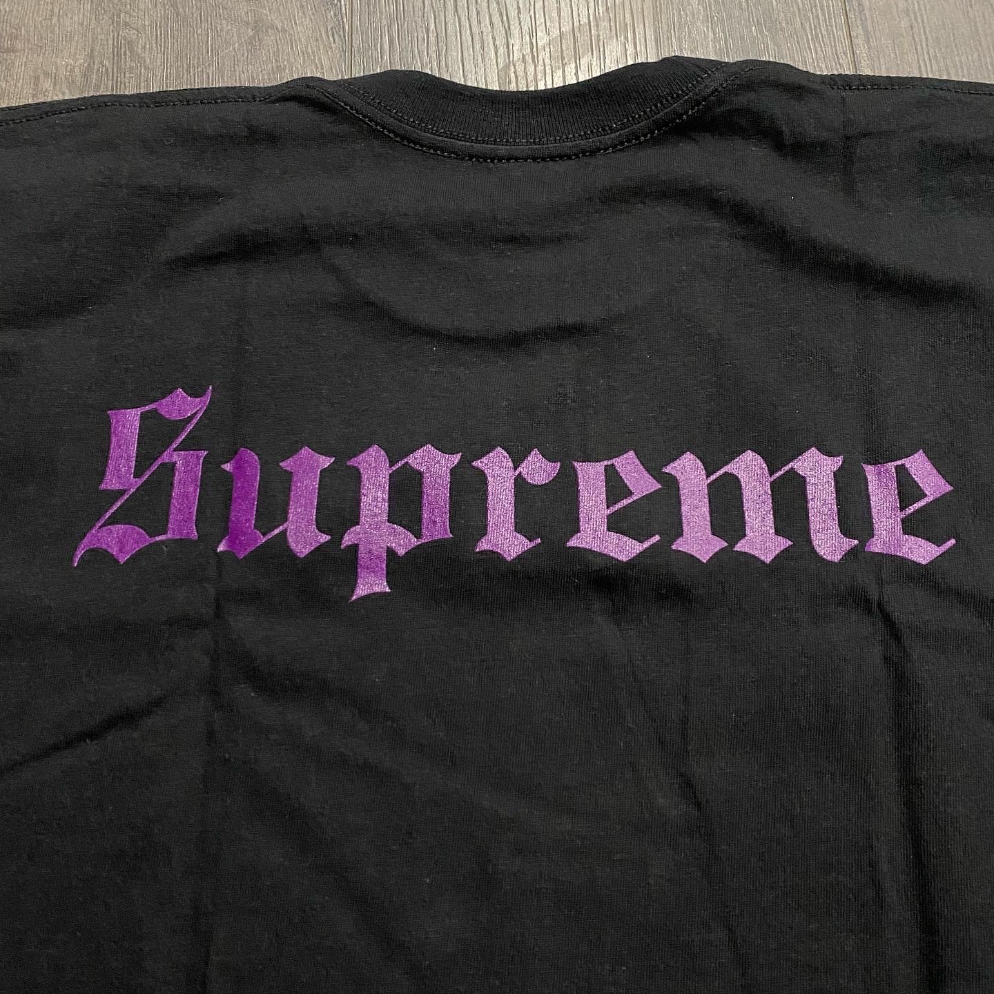 NWOT Supreme Black Sabbath Tome Large T-Shirt Black SS16 Band Tee Ozzy Osbourne gallery
