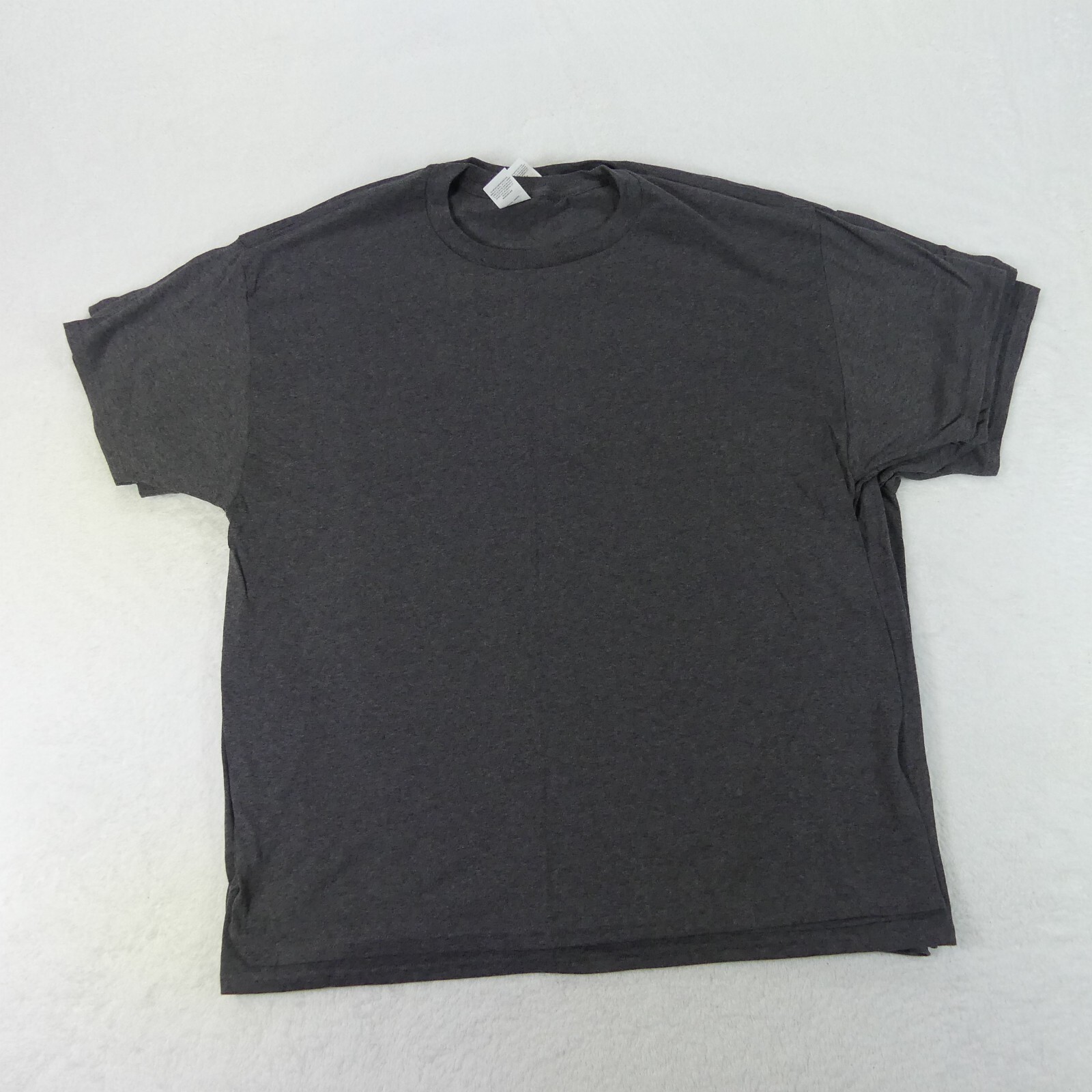 Hanes Shirts Mens Extra Large Charcoal Grey Short Sleeve Cotton Blend Set Of 5 gallery