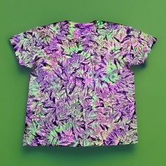 *New* 2XL – Sm Handmade Tie Dye, Emerald Grape Cruncht Crinkle, Crew or V-Neck