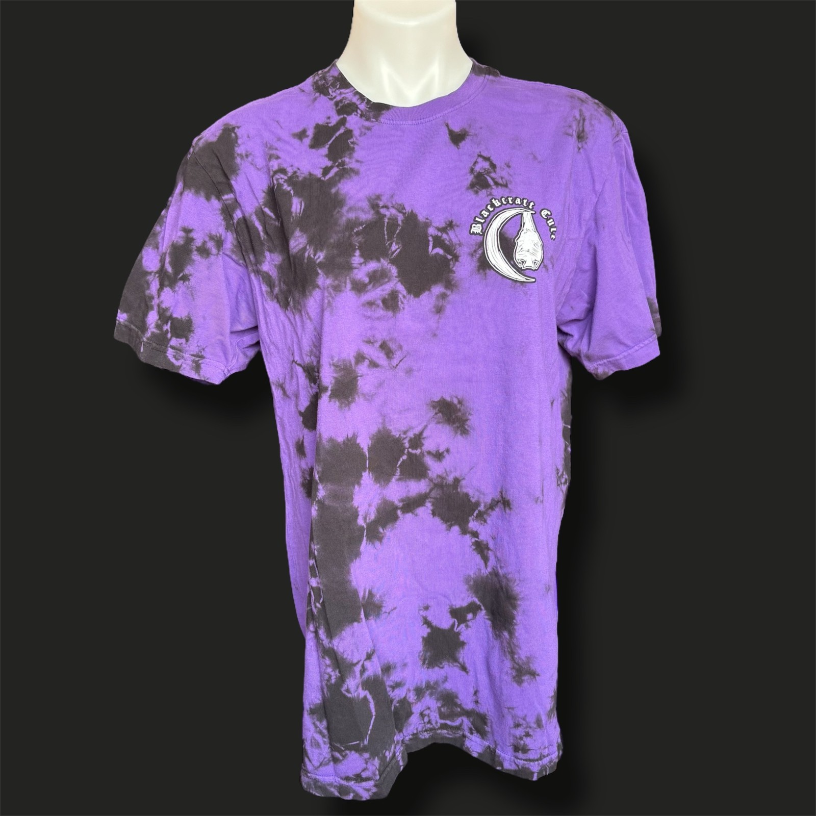 BlackCraft Cult T-Shirt Men's L Batts Tie Dye Halloween Goth Witch gallery