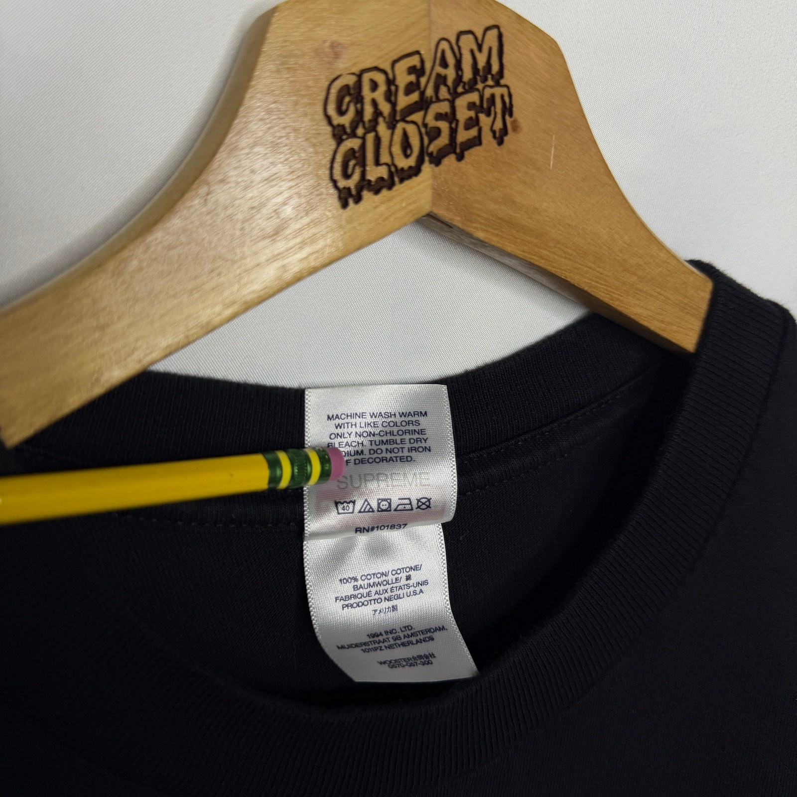 SS24 2024 Supreme NYC Tunnel Tee in Black S gallery