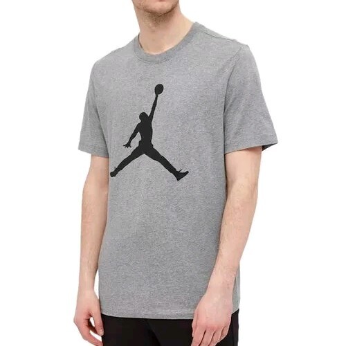 NWT JORDAN JUMPMAN ICON T SHIRT CJ0921-091 MENS LARGE HEATHER GREY NIKE AIR MAX gallery