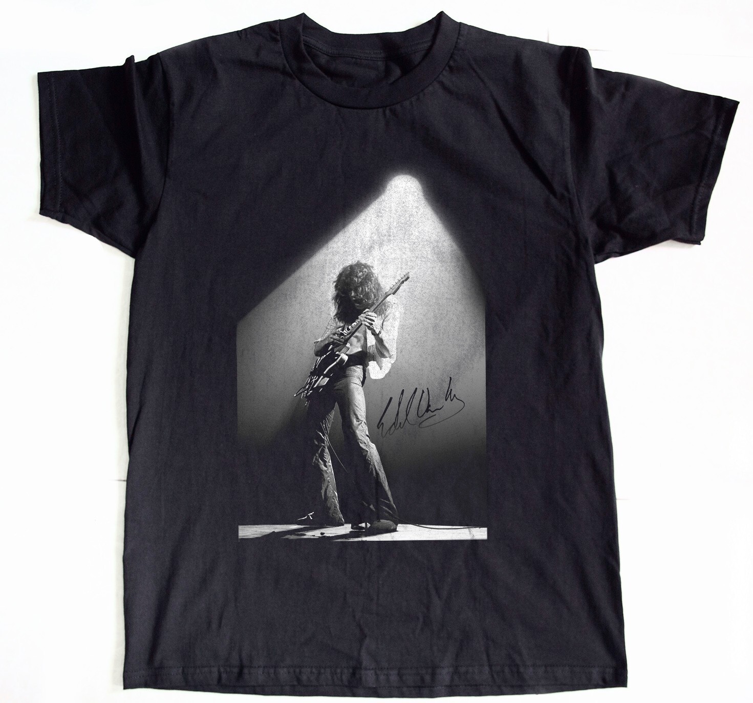Eddie Van Halen Spotlight Black Unisex T-Shirt S-5XL gallery
