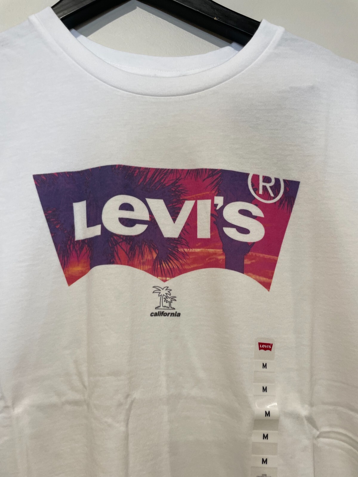 NWT Levi's Graphic Palm Fill Crewneck Tee Men's M, L, XL, XXL gallery