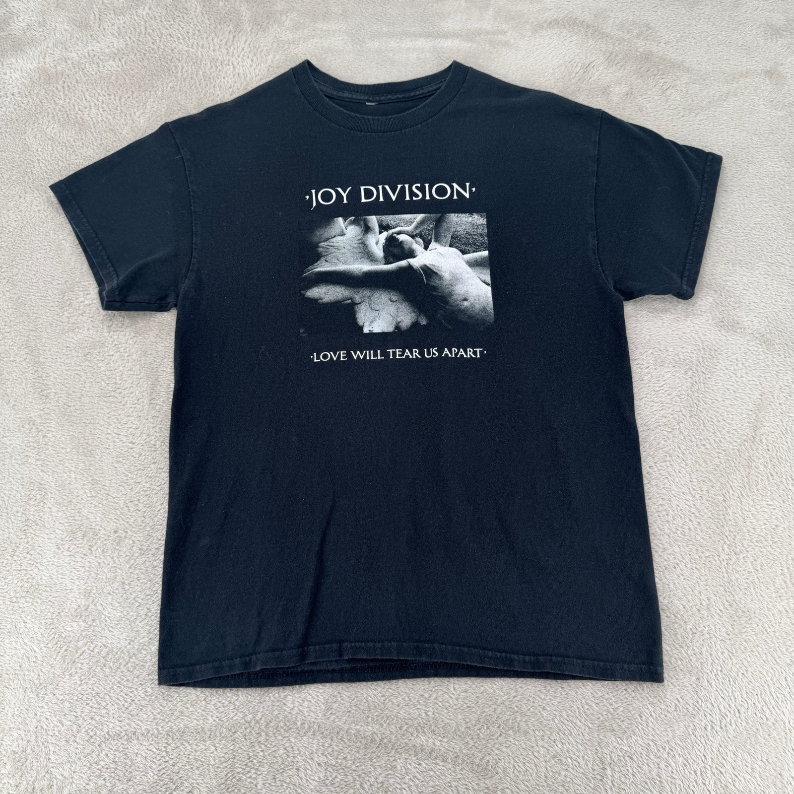 Vintage Joy Division Love Will Tear Us Apart Rock Band Shirt Mens M Black