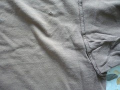 Thrashed Trashed Grunge T Shirt Tee Mens L Brown Faded Distressed Punk Moto