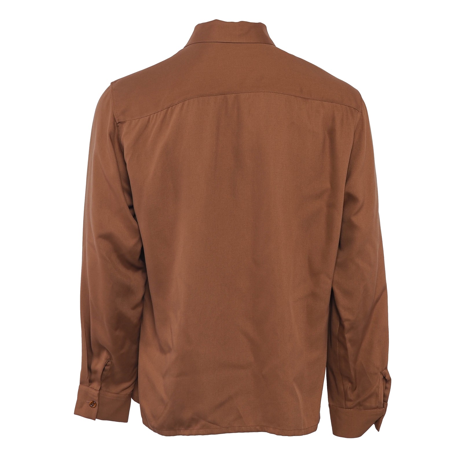 Sandro Paris shirt brown size L men's long sleeve shirt lyocell viscose shpcm00558 gallery