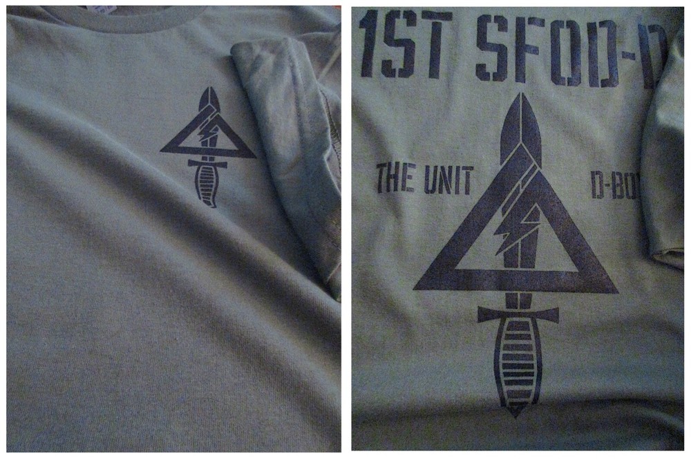 Delta Force Airborne (1st SFOD-D) Fort Bragg The Unit Silk-Screened T-Shirt LARG