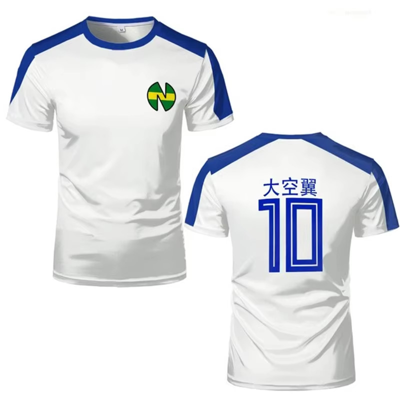 Captain TsubasaSports T-shirts For Men Anime Jersey Cosplay Custom Tops gallery