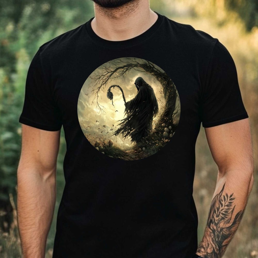 Mens Grim Reaper Easter Theme Cotton T-Shirt Size XS to 5XL