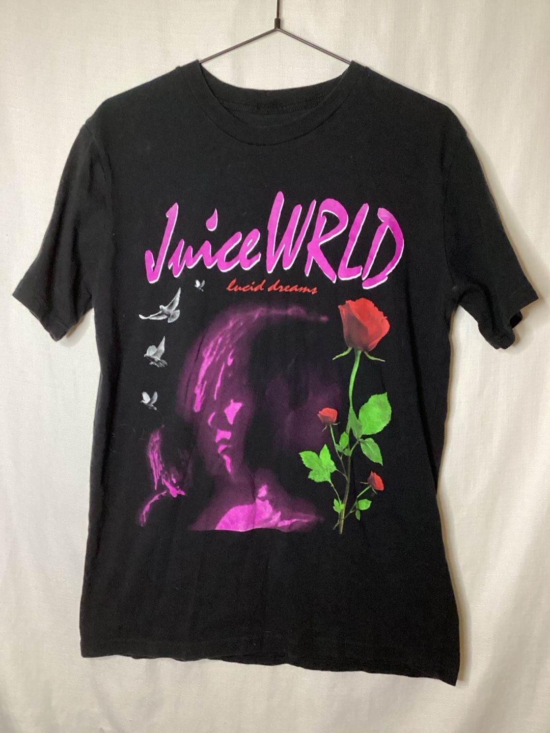 Juice WRLD Lucid Dreams Rose Portrait Graphic T-Shirt gallery