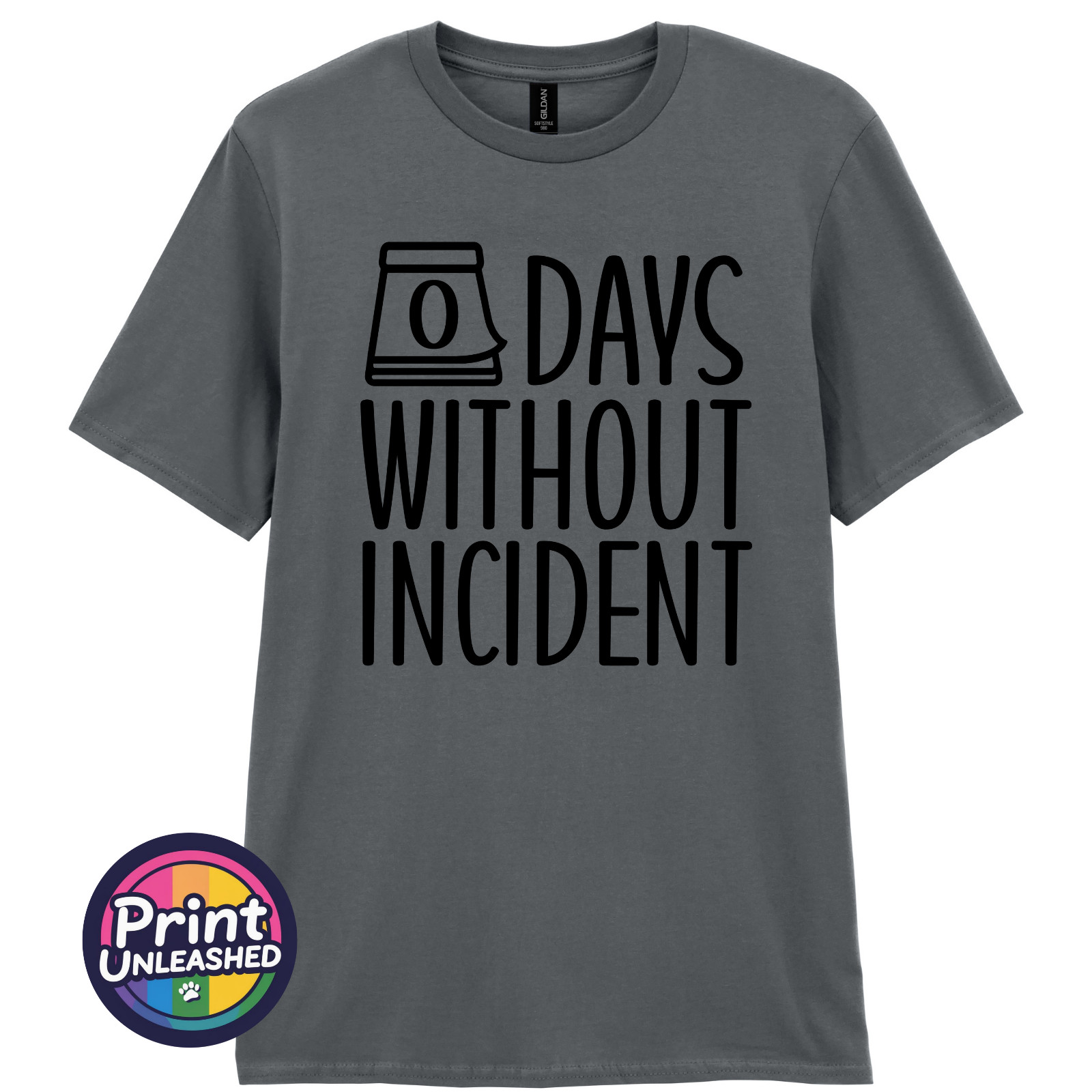 Zero Days Without Incident Tee Funny Slogan T-Shirt Unisex S-2XL Fun Office Gift gallery