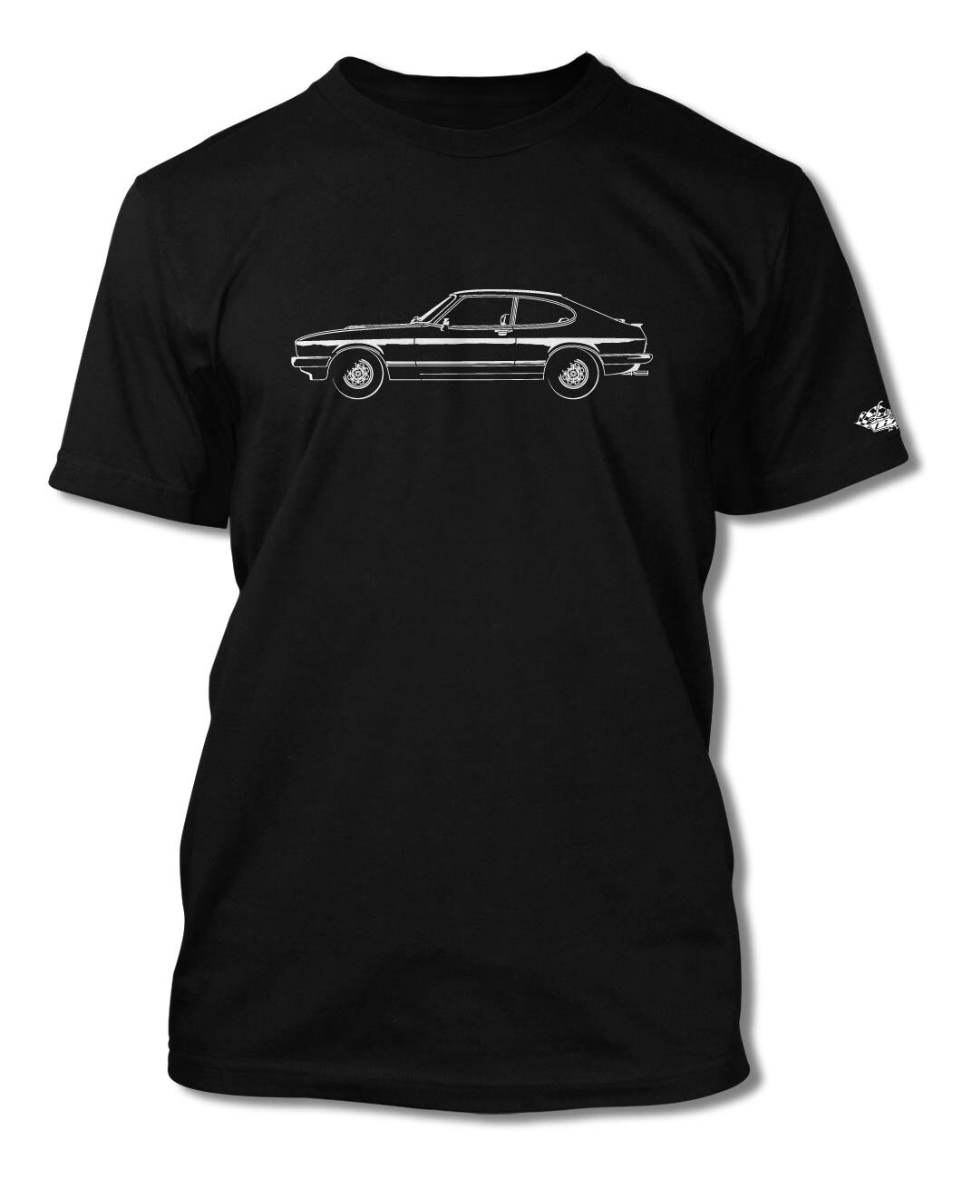Ford Capri MK III Coupe T-Shirt - Men - Side View gallery