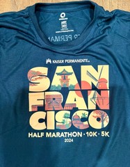 New 2024 KPSF Kaiser San Francisco Half Marathon 10k 5k Men’s MED Race T-Shirt