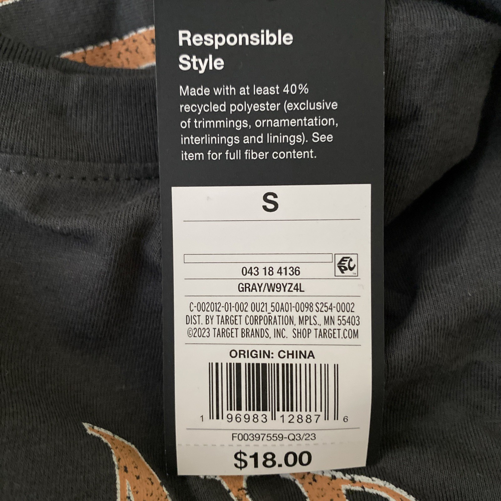 NWT Original Use Men's Bad Lands South Dakota Long Sleeve T-Shirt Grey Size S gallery