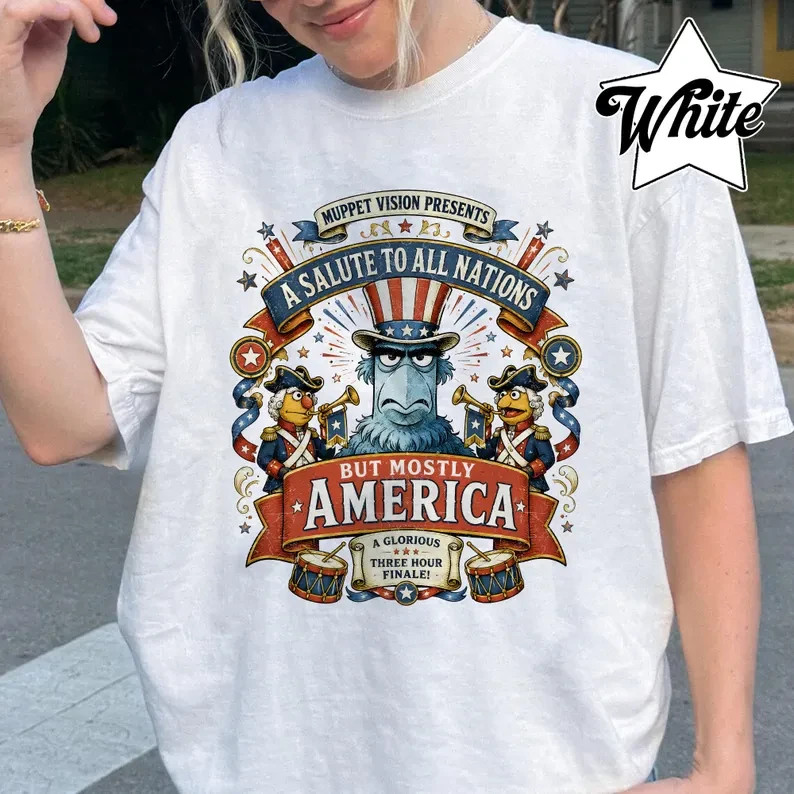 Vintage Retro A Salute To All Nations But Mostly Muppets Shirt gallery