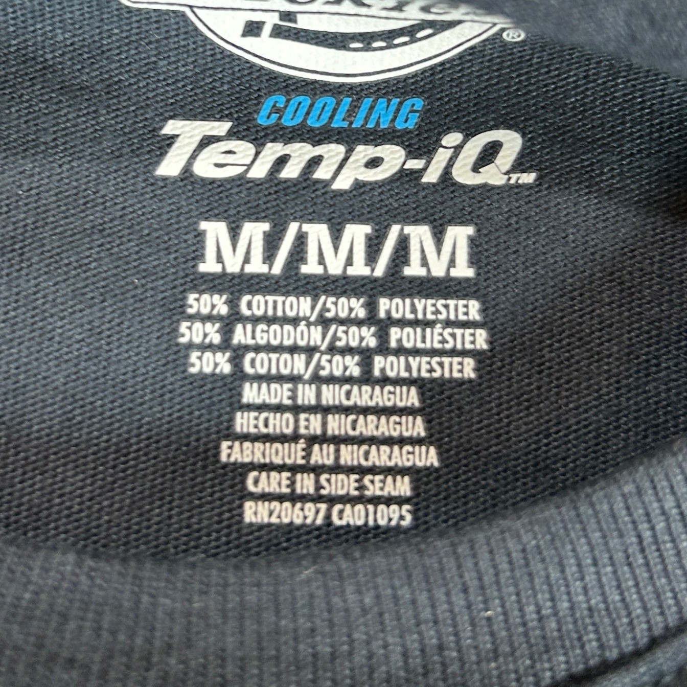 Dickies Temp-IQ Performance Cooling T-Shirt Mens Medium Navy Blue gallery