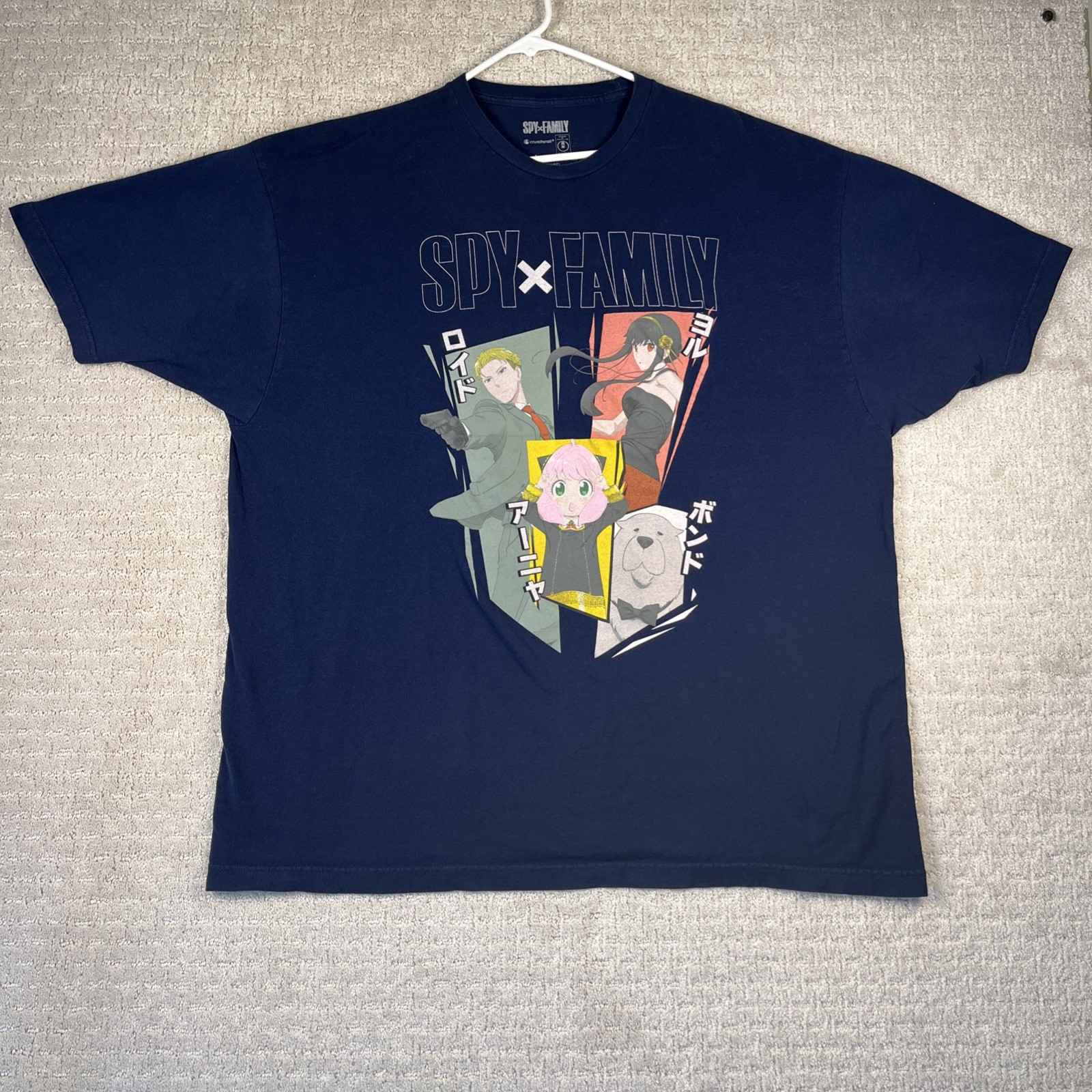 TOHO Crunchyroll SPYxFAMILY Size 3X-Large Short Sleeve T-Short baby Blue Anime gallery