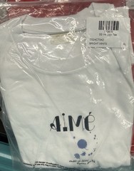 Aime Leon Dore ALD Ink Splatter Studio Graphic Logo Tee Size XL White T-Shirt