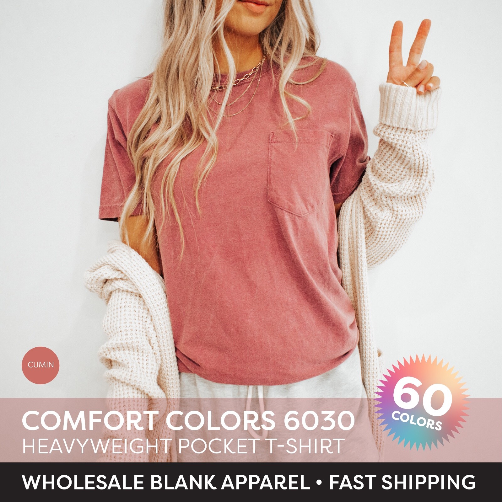 Comfort Colors 6030CC Unisex Short Sleeve Heavyweight Stylish Pocket T-Shirt gallery