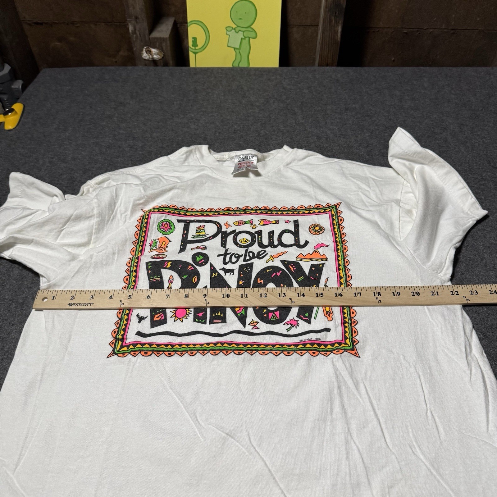 VTG 1991 Proud to be Pinoy Graphic Shirt Philippines Mens XL Single Stitch gallery