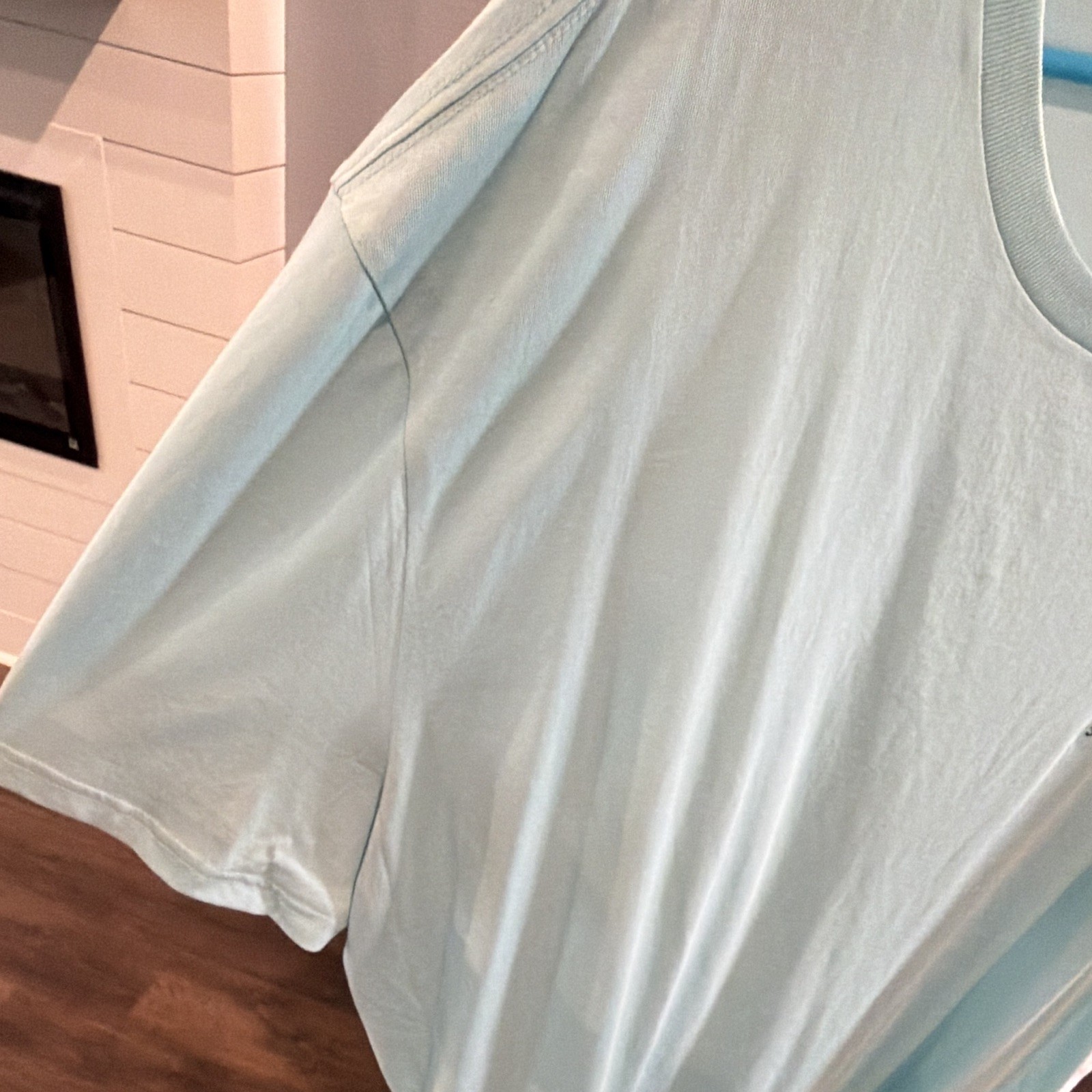 Nautica Light Blue Crew Neck Short Sleeve Logo Jersey Cotton T-Shirt Men's 3XL gallery