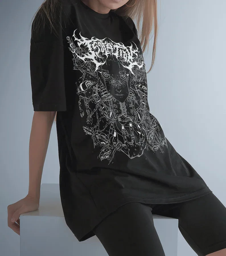 Gothic Punk T-shirt | Grunge Clothing | Alt Clothing | Wierdcore | Occult | Hara gallery