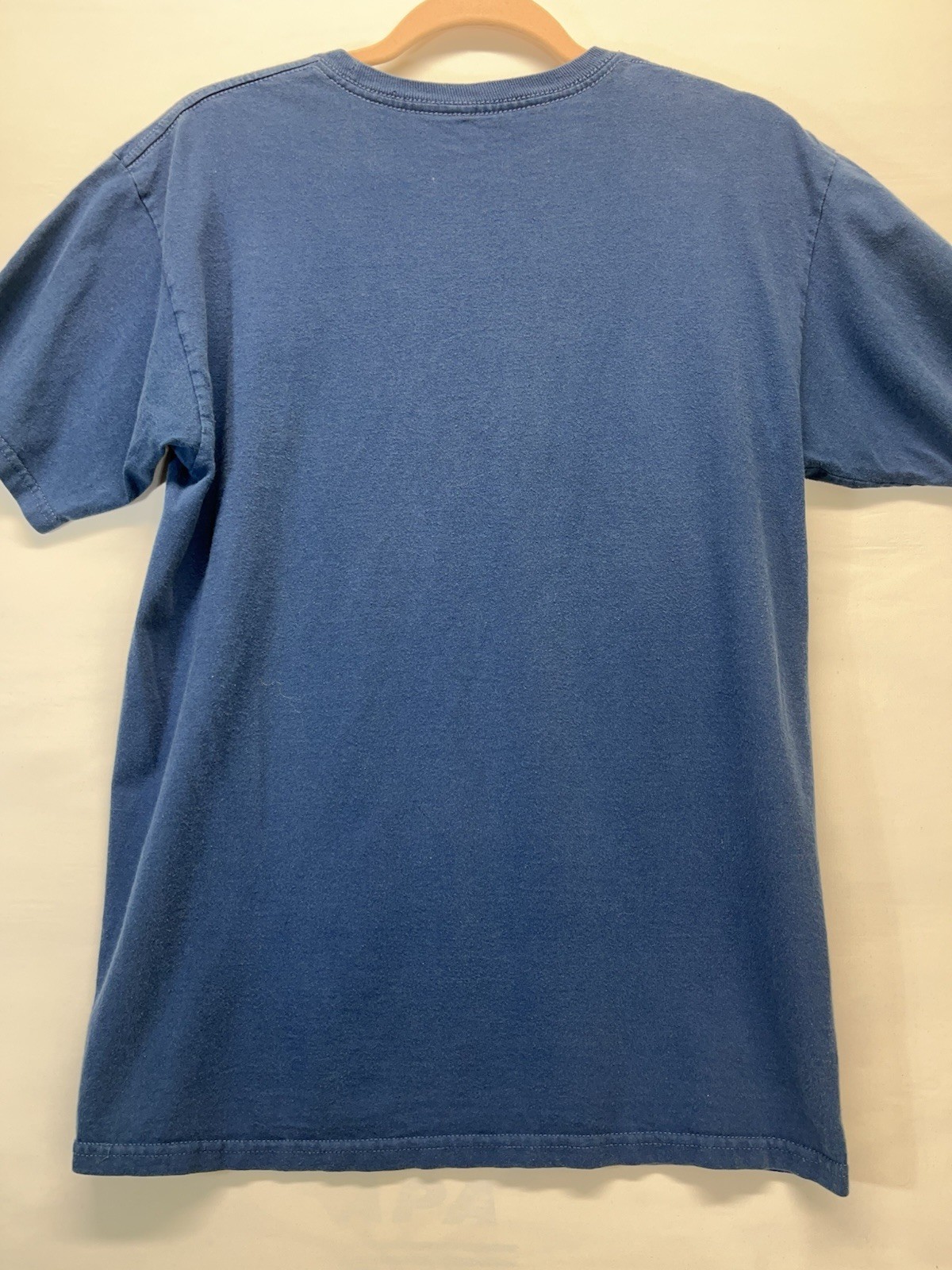 VANS Short Sleeve Cotton T-Shirt Mens M With White Vans Logo Blue gallery