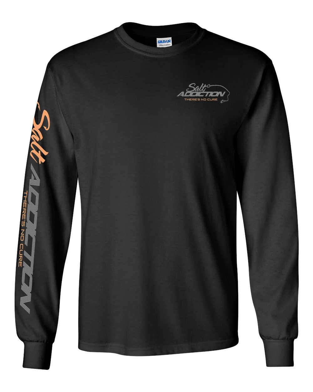 Salt Addiction Saltwater Trolling Fishing Long Sleeve T Shirt Cotton rod reel gallery