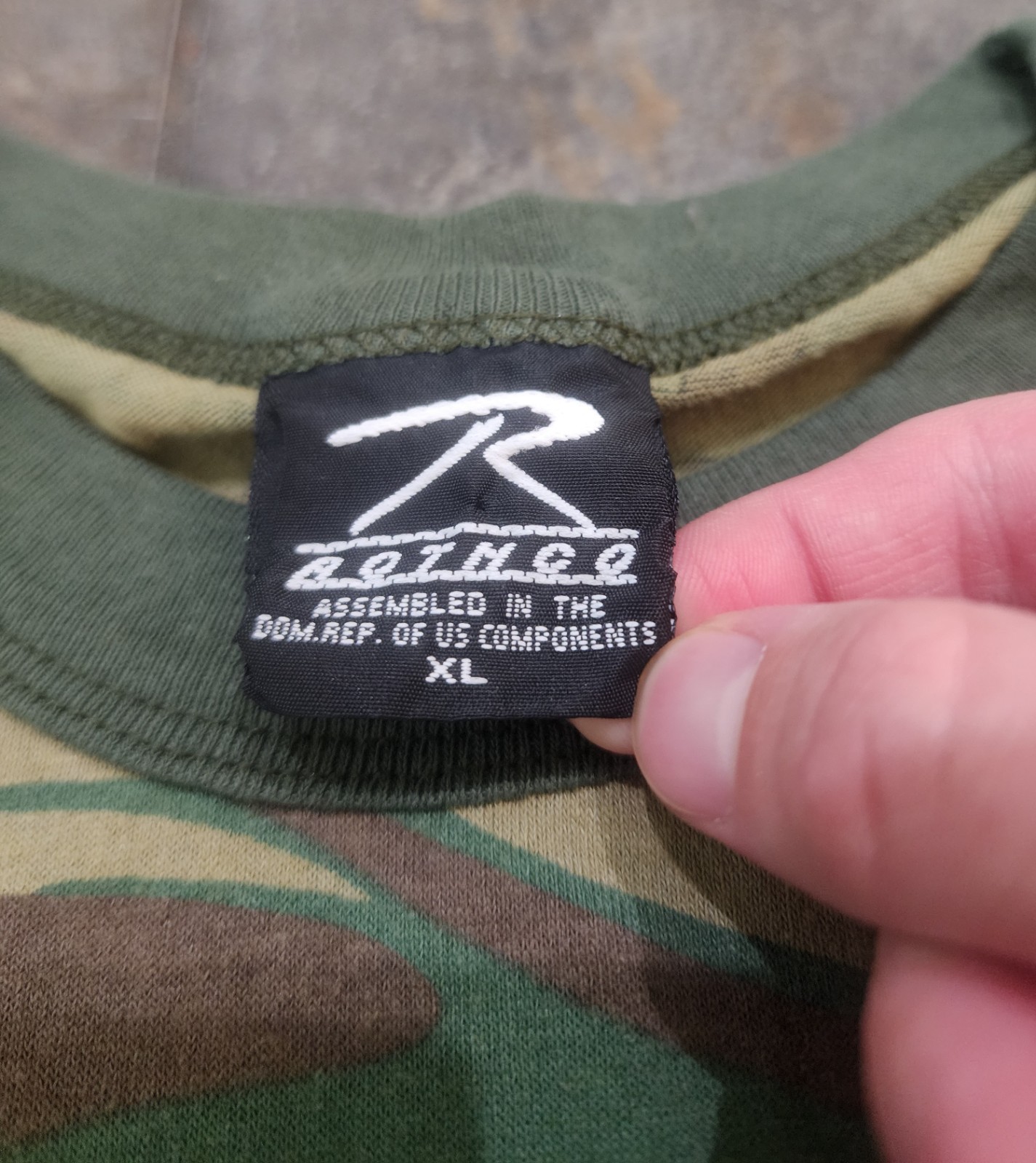 Vintage 90s Rothco XL "I Was Issued" Army Woodland Pink Camo T Shirt gallery