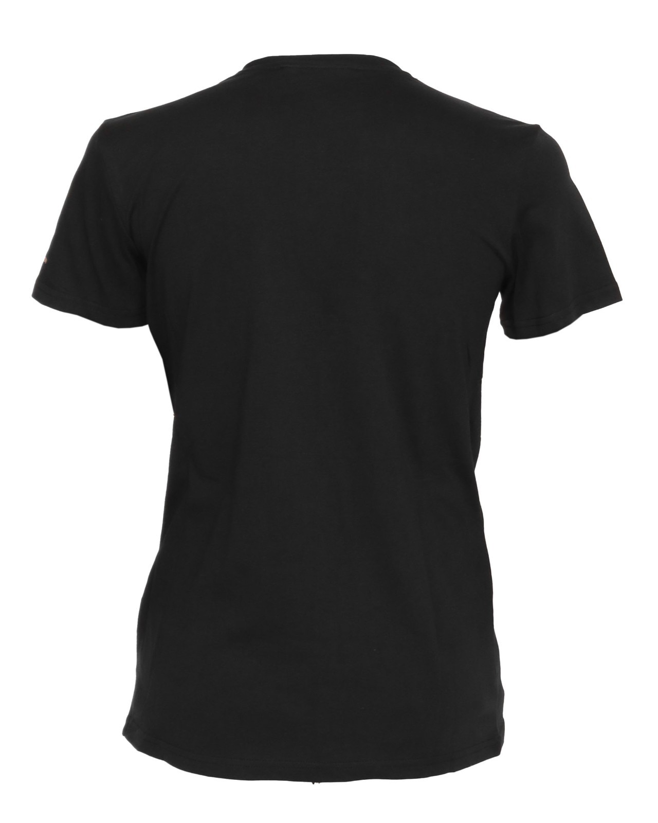 NWT TRUSSARDI Milano T-SHIRT crewneck cotton black gold luxury Italy L gallery