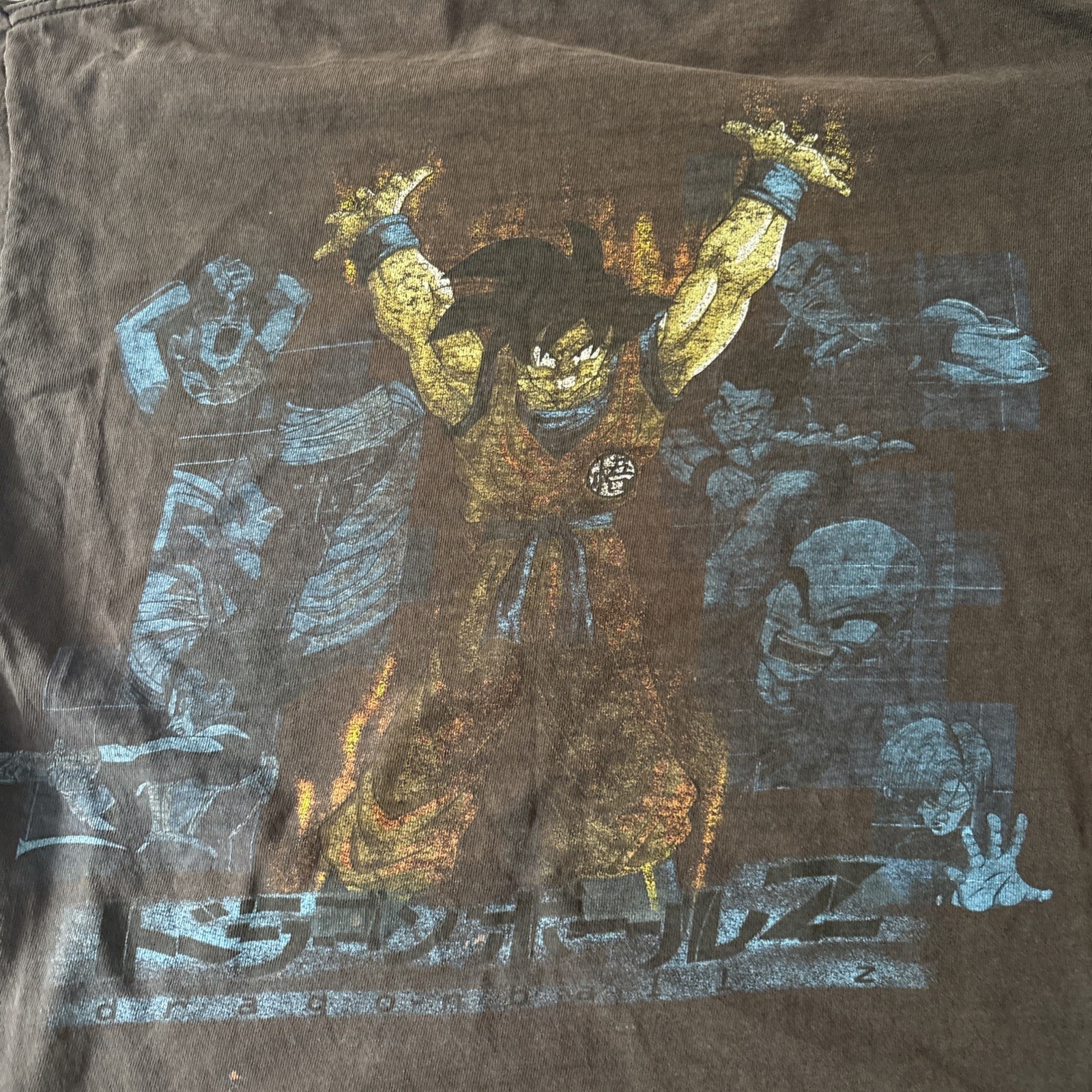 Vintage 1998 Dragon ball Z Promo GOKU Distressed Faded Rare Cool Read See Pics gallery