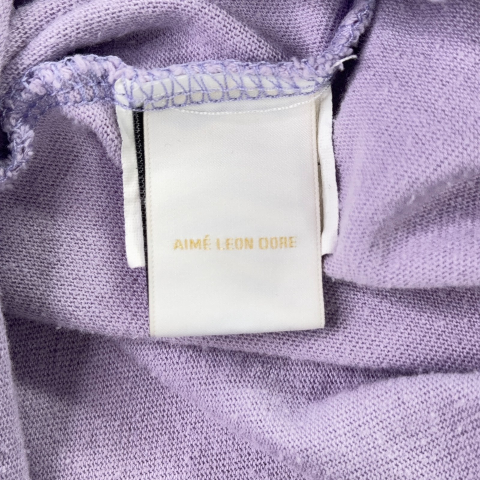 Aime Leon Dore Mens S Purple Floral Crest Pocket T-Shirt Graphic Tee Cotton Luxe gallery