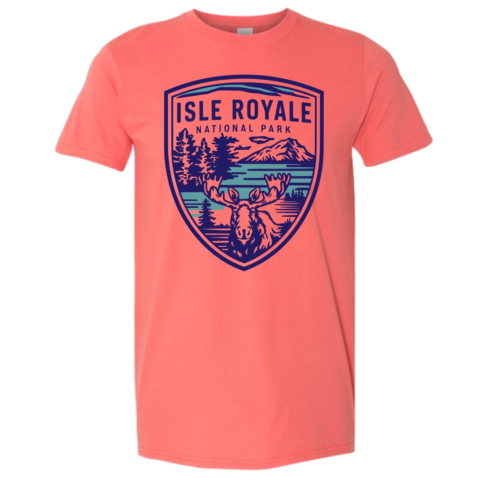 Isle Royale National Park T-Shirt Moose Nature Hiking Outdoors gallery
