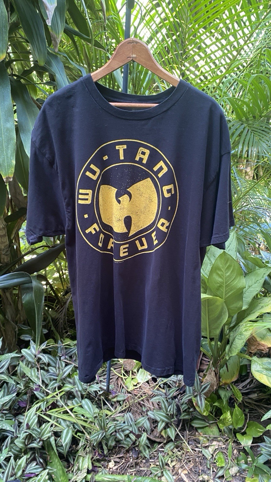 Wu-Tang Forever T-Shirt Adult XL Black W Yellow Logo Rap Music Concert Cotton gallery