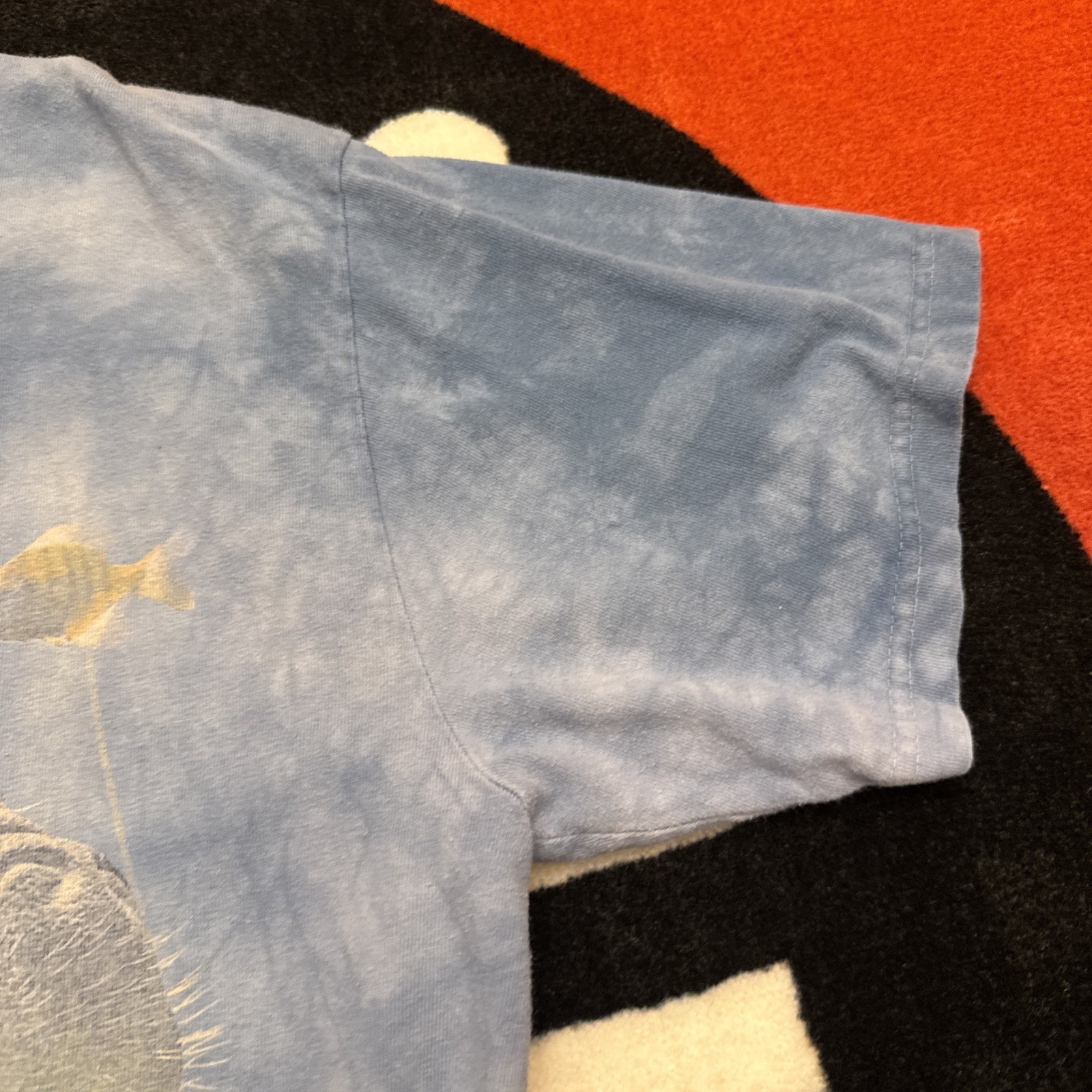 Men's Large The Mountain Vintage Aquatic Sea Whale Faded Graphic T Shirt Tie Dye gallery