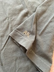 RRL DOUBLE RL PLAIN, GREEN CREW NECK T-SHIRT MEN SZ M RALPH LAUREN EMROIDERED