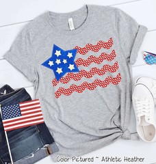 Patriotic Flag Comfort Tee 4th of