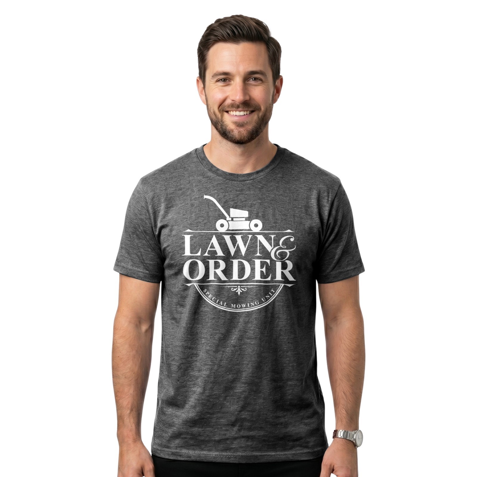 Lawn & Order T-Shirt | Funny Lawn Mowing Shirt | Gardening & Landscaping Gift gallery