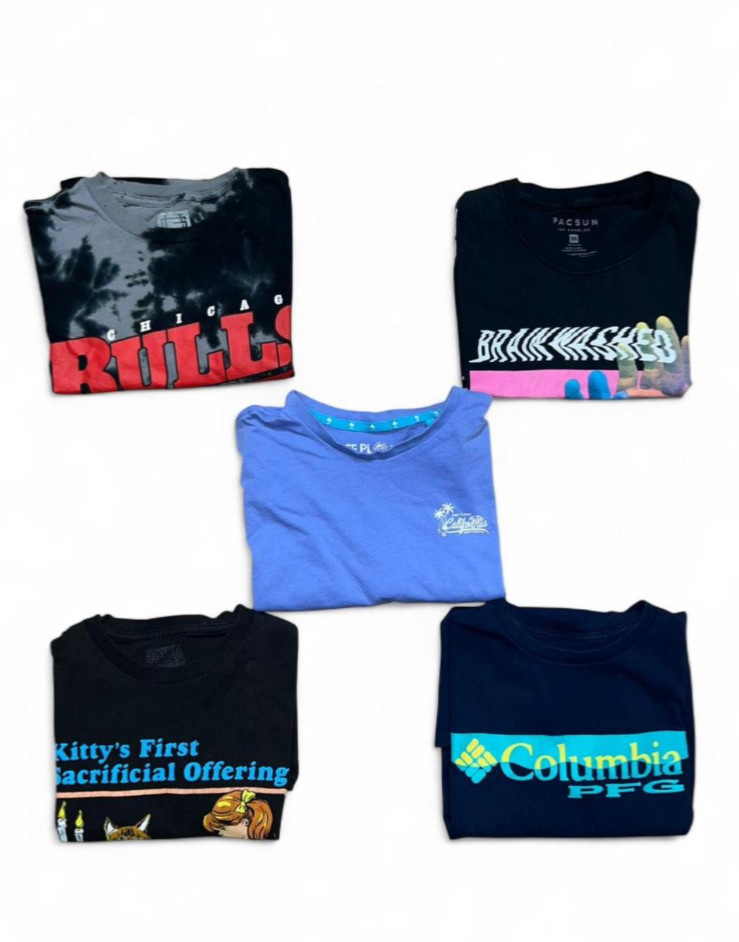 Various Brands Graphic Tshirt Bundle, Lot of 5 S/M Unisex