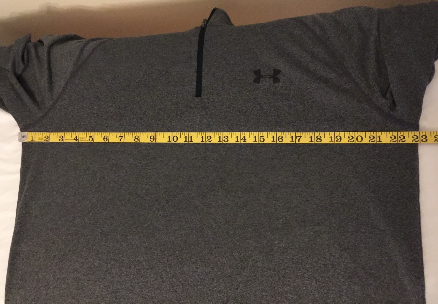 Under Armour Men Long Sleeve L/S 1242220 Gray L Shirt Pullover 1/4 Zip UA Tech 2 gallery