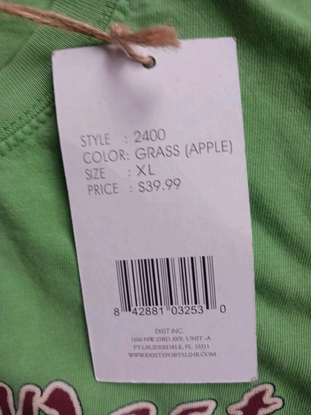 Nwt U.S. VINTAGE t-shirt Key West FL Map XL Apple Green gallery