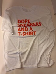 T Shirt with Lettering Print
