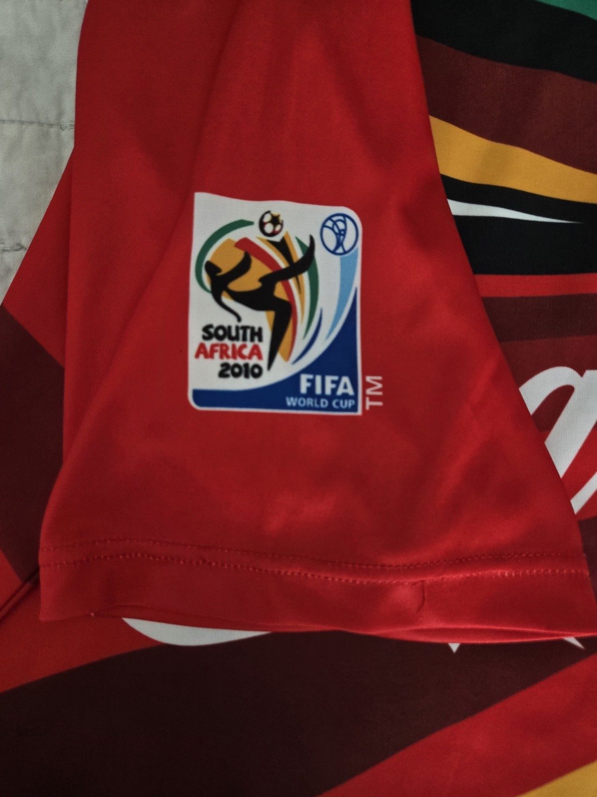 EUC FIFA 2010 Colorful Starburst Africa Coca Cola Soccer Shirt XL gallery