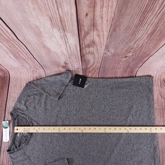 NWT 01.ALGO Mens Large Kris Performance Microstripe Henley Stitch Fix Gray Black