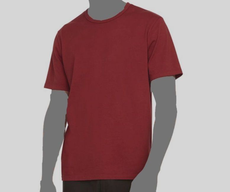 $80 Vince Men's Red Solid Garment Dye Short Sleeve Cotton Crew T-Shirt Size XL gallery