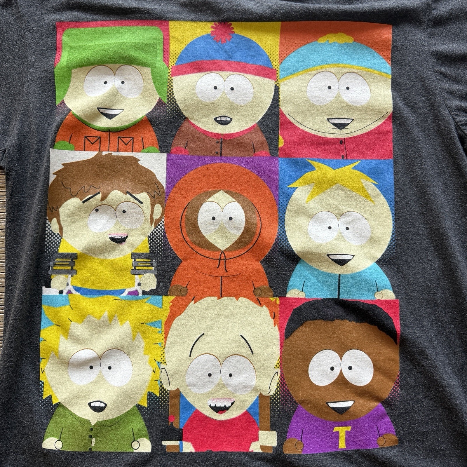 Southpark TV Show Shirt Size M Short Sleeve Charcoal Gray gallery