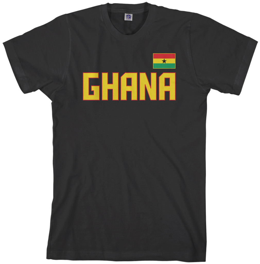 Threadrock Men's Ghana National Team T-shirt Ghanaian Soccer gallery