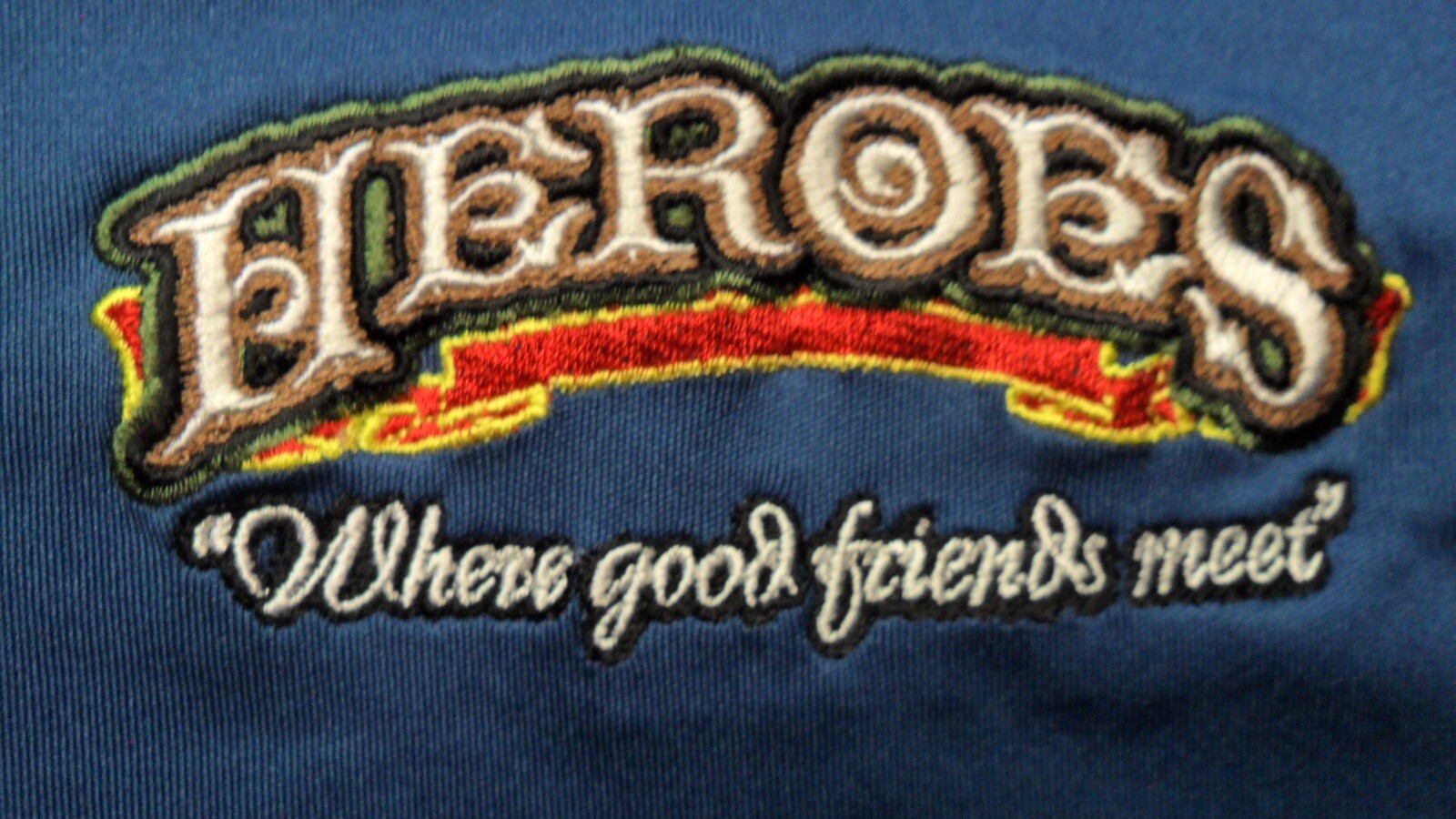 XL Heroes Where Good Friends Meet Restaurant Runs Big Polo Shirt gallery
