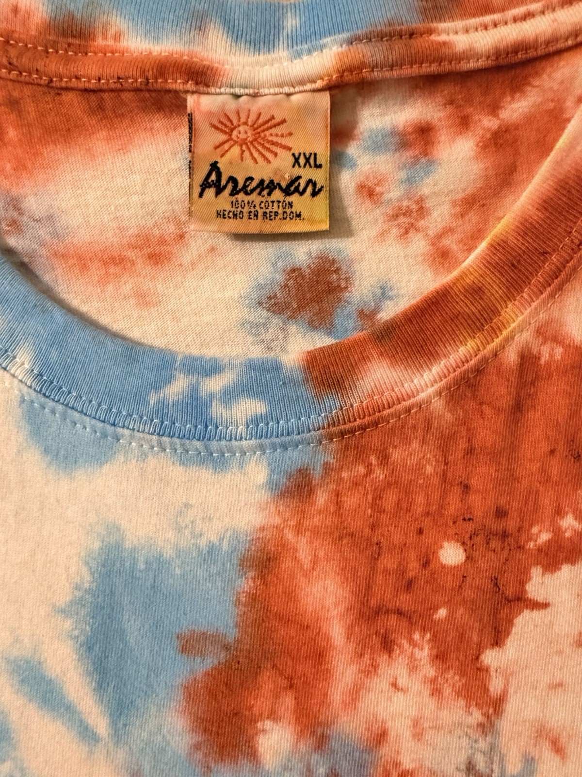 VTG Aremar Tie Dye Shirt XXL Republica Dominicana La Romana Beach Graphic Tee gallery